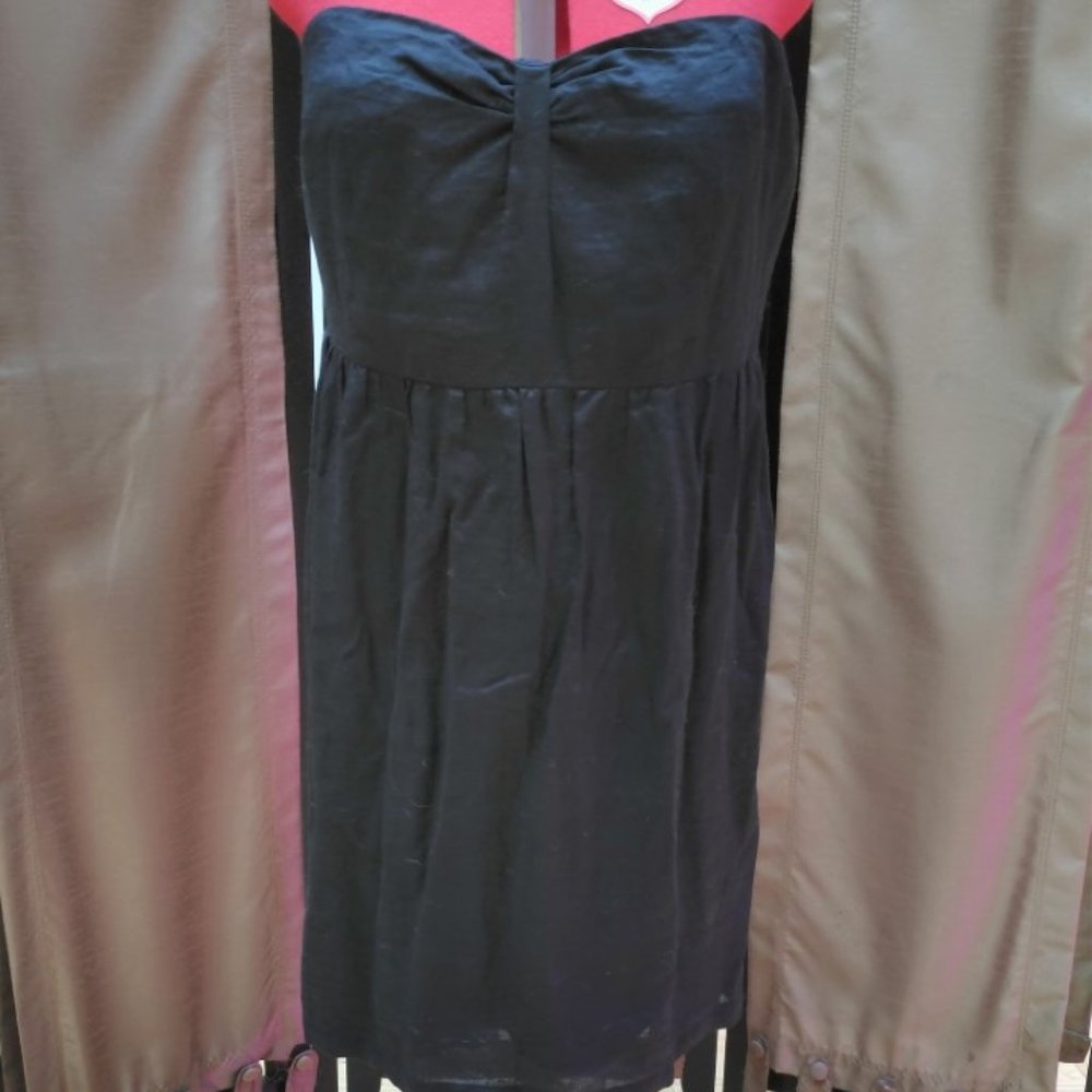 Ann Taylor Loft black linen dress